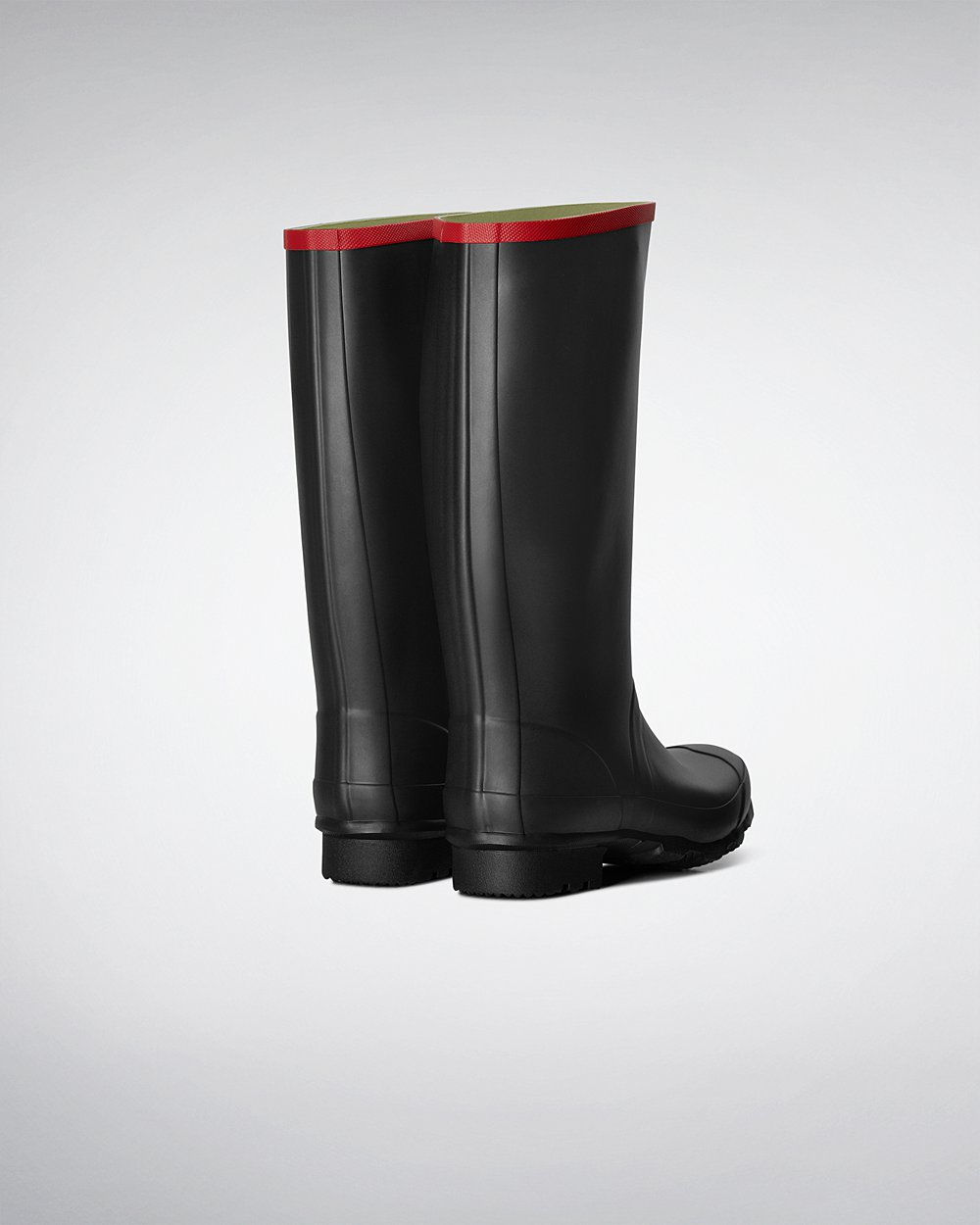 Hunter Argyll Full Knee Tall Rain Boots - Shop Online Womens Black - VQHKGN392